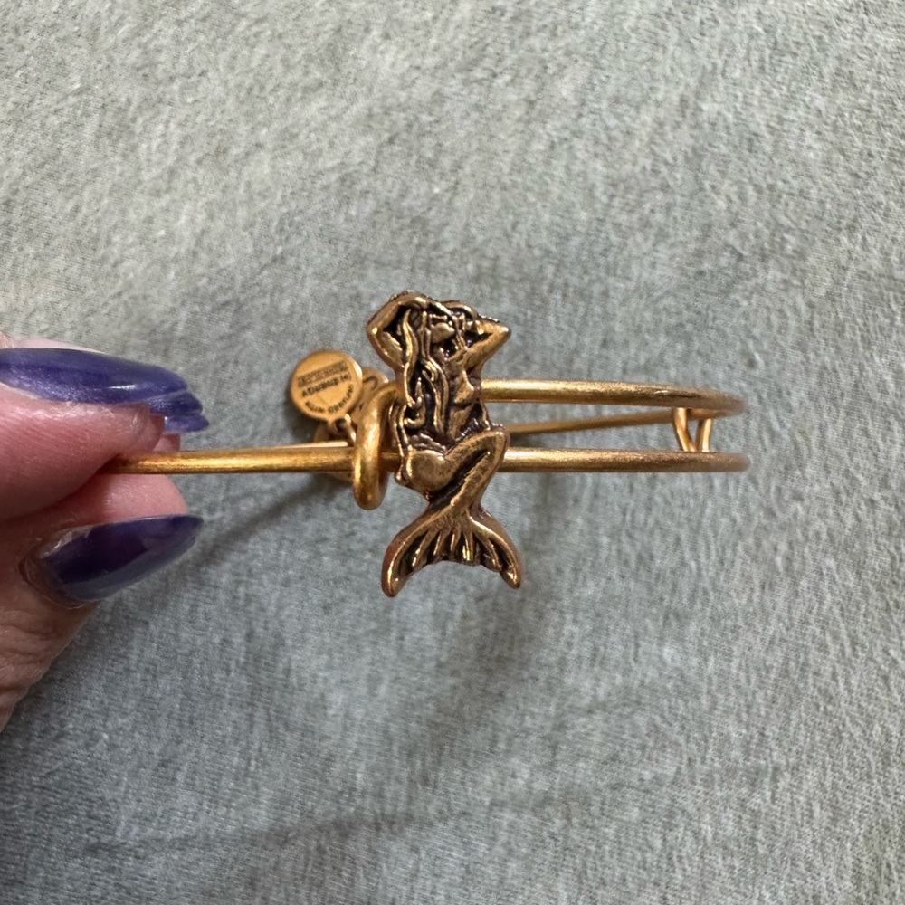 Alex and Ani Mermaid Slider Charm Bangle